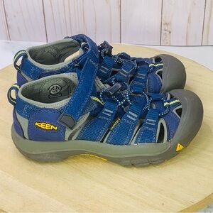 KEEN Newport H2 Trail Hiking Water Sport Kids Sandals Shoes Blue 1009938 Sz 13